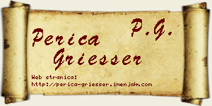 Perica Griesser vizit kartica
